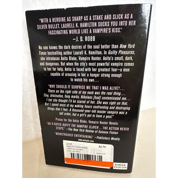 Guilty Pleasures by Laurell Hamilton Vampire Hunter Anita Blake Horror Mystery - Picture 2 of 3